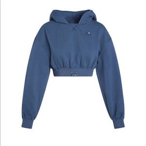 FOR LOVE & LEMONS Josie Sweatshirt Small blue NWT